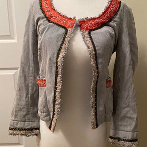 Free People Jeweled Embroidered Jacket 2
